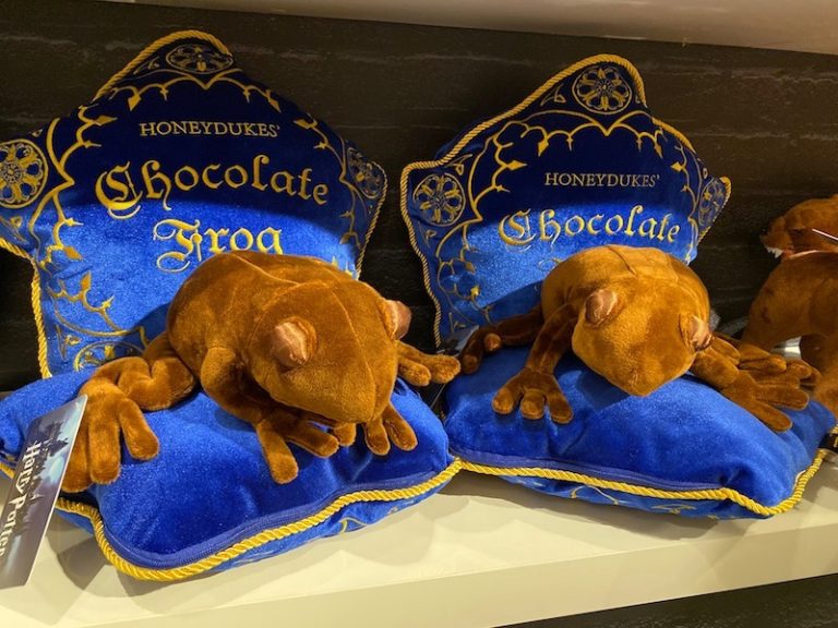 harry potter chocolate frog pillow